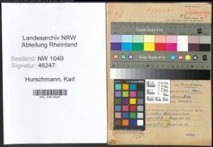 Entnazifizierung Karl Hurschmann , geb. 01.04.1902 (Angestellter)
