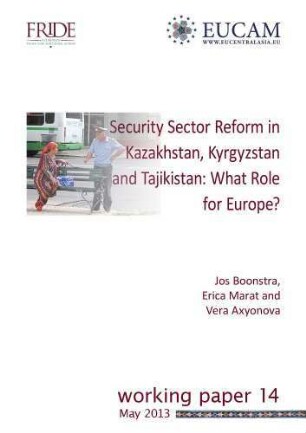 Security Sector Reform in Kazakhstan, Kyrgyzstan and Tajikistan