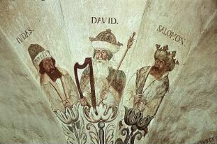 Gewölbekappe mit Juda, David und Salomon