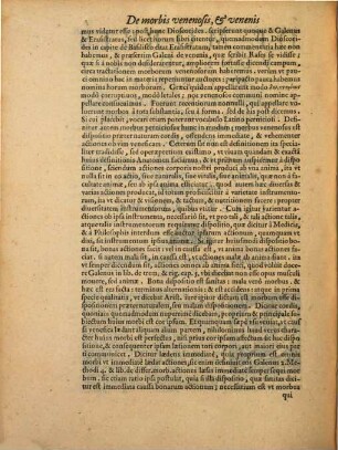 De venenis et morbis venenosis Tractatus
