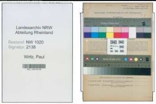 Entnazifizierung Paul Wirtz , geb. 03.08.1892 (Polizist)