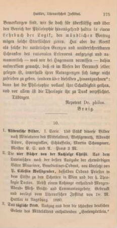 175-176 [Rezension] Altdeutsche Bilder; I. Serie