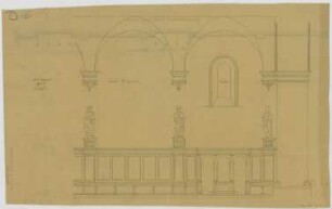 Thiersch, August ; München - Schwabing; Kath. Pfarrkirche St. Ursula - Innenraum (Teilansicht)