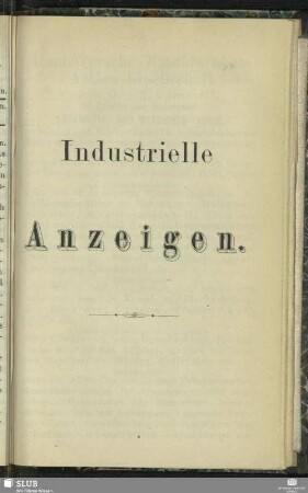 Industrielle Anzeigen