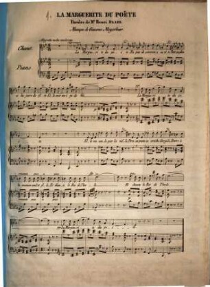 La marguerite du poëte : paroles de Henri Blaze