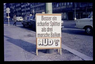 Wahlplakat AUD 7.3.71.