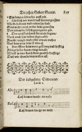 Der Lobgesang Simeonis.