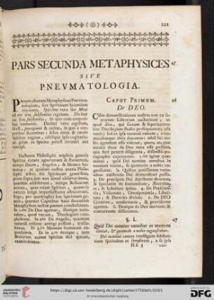 Pars secunda metaphysices sive pnevmatologia