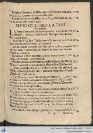 Mvsici Libri Latini & Germanici.