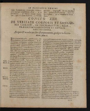 Concio XXII.
