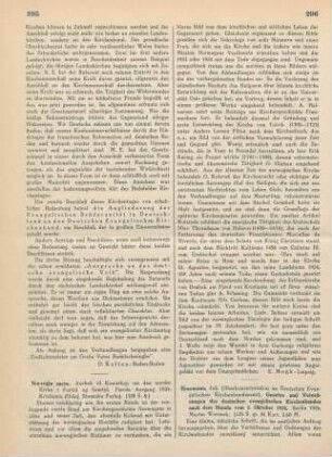 295-296 [Rezension] Norvegia sacra ; 1924