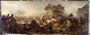 Die letzten Stunden der Schlacht bei Leipzig am 19. Oktober 1813