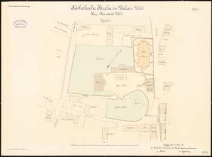 Katholische Kirche, Walzen: Lageplan 1:500