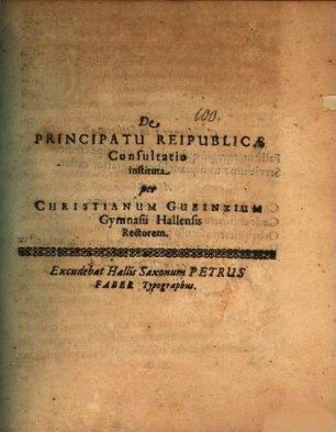 De principatu reipublicae consultatio