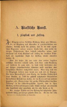 Deutsche Klassiker und Romantiker : Aufsätze