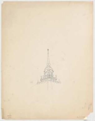 Thiersch, Friedrich von; München; Justizpalast - Kuppellaterne (Perspektive)