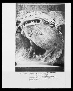 Maske eines Tabernakels der Kathedrale zu Reims, Phantasiemaske
