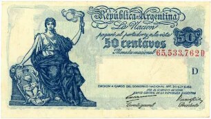 Geldschein, 50 Centavos, 1942 - 1948?