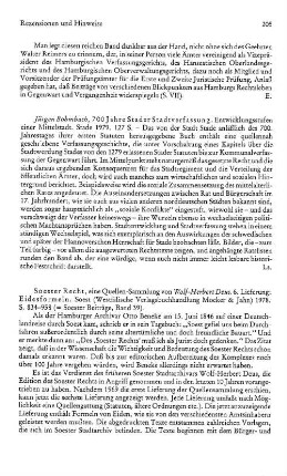 Bohmbach, Jürgen :: 700 Jahre Stader Stadtverfassung, Entwicklungsstufen einer Mittelstadt : Stade 1979