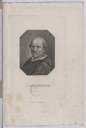 Bildnis des F. G. Klopstock