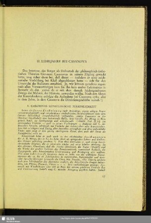 II. Lehrjahre Bei Casanova