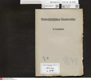 Verpachtung des Eisen-, Kupfer- und Messinghandels in der Spezialhypothek Enthält: u.a. Korrespondenz des Geheimen Rates in Hannover mit dem Geheimen Rat Baron von Erffa in Boizenburg, dem Geheimen Kriegsrat von Lenthe in Wien, dem Geheimen Kammerrat von Alvensleben, dem Geheimen Kriegsrat von Schwichelt