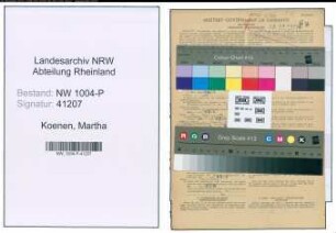 Entnazifizierung Martha Koenen , geb. 22.08.1882 ()