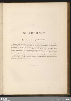 XVI. Jahrhundert