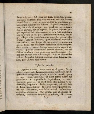 V-XII, Historia morbi.
