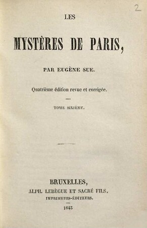 Les mystères de Paris, 6