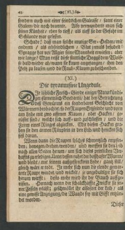 (XI.) Die tyrannisirte Ungedult.