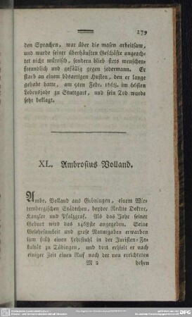 XL. Ambrosius Volland