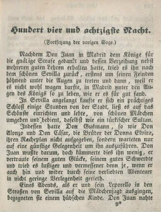 Hundert vier und achtzigste Nacht