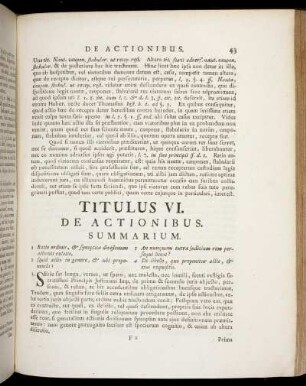 Titulus VI. De Actionibus