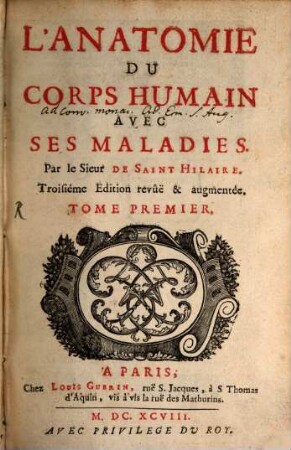 L' anatomie du corps humain, 1