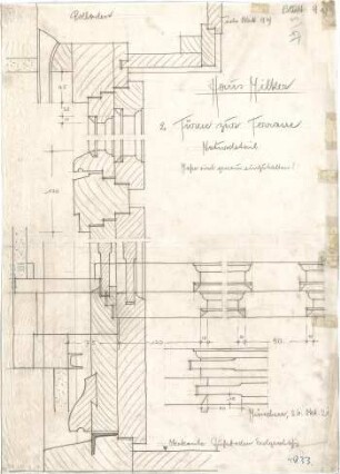 Fischer, Theodor; München; Haus Milker - Türen zur Terrasse (Details)