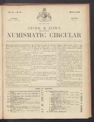N° 16. March 1894