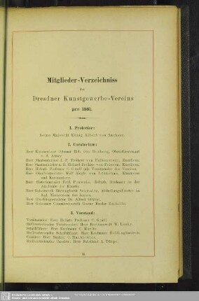 Mitglieder-Verzeichniss
