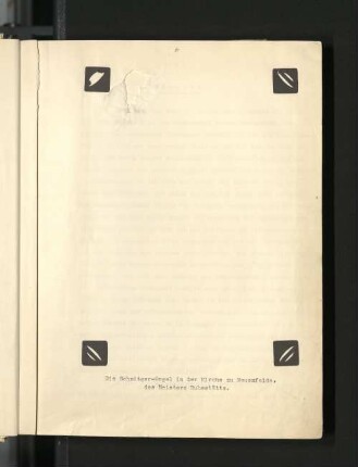 Die Schnitger-Orgel in der Kirche zu Neuenfelde, des Meisters Ruhestätte. [Abbildung fehlt]