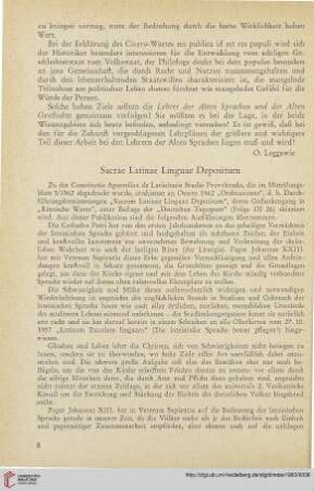 6: Sacrae Latinae Linguae Depositum, [1]