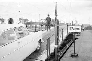 Fahrt mit dem Autoreisezug vom Bahnhof Durlach aus