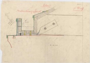 Billing, Hermann; Singen; Krankenhaus - Kupferarbeiten: Verbindungsgang (Schnitt)