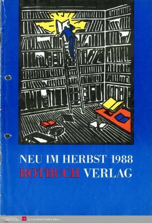 Programmvorschau Rotbuch Herbst 1988