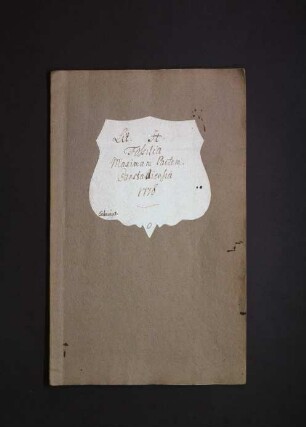 Lit. H. Fossilia Maximam Partem Canstadiensia 1773-1776