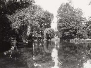 Zittau. Weinaupark (M. 19. Jh. angelegt). Blick über den Großen Teich