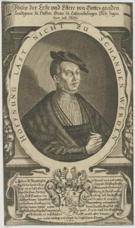 Bildnis Philipp der Erste, Landtgrave zu Heßen