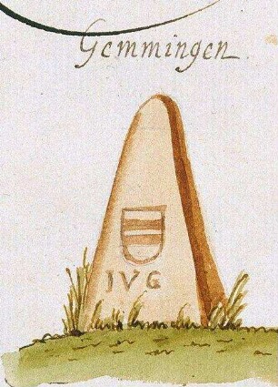 Gemmingen HN (Stromberger Forst, Marksteinzeichen IV)