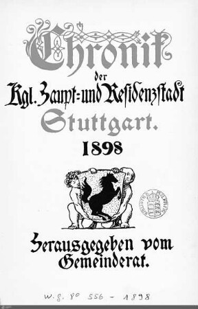1898: Stadtchronik Stuttgart, 1898