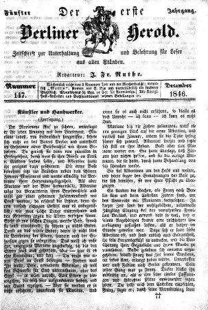 Nummer 147, Dezember 1846