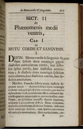 Sect. II. de Phænomenis medii ventris